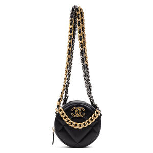 Chanel 19 Round Chain Clutch Small